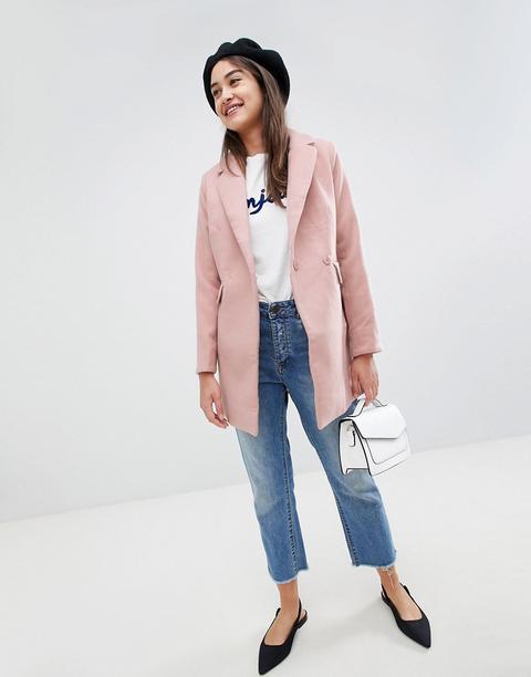 Glamorous Tailored Coat - Light Pink