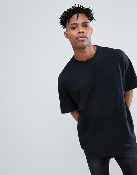 Asos Design - T-shirt Oversize Nera - Nero