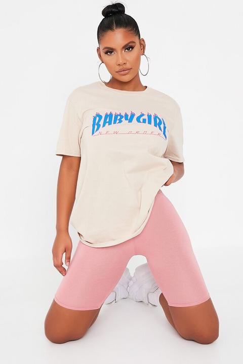 blush pink biker shorts