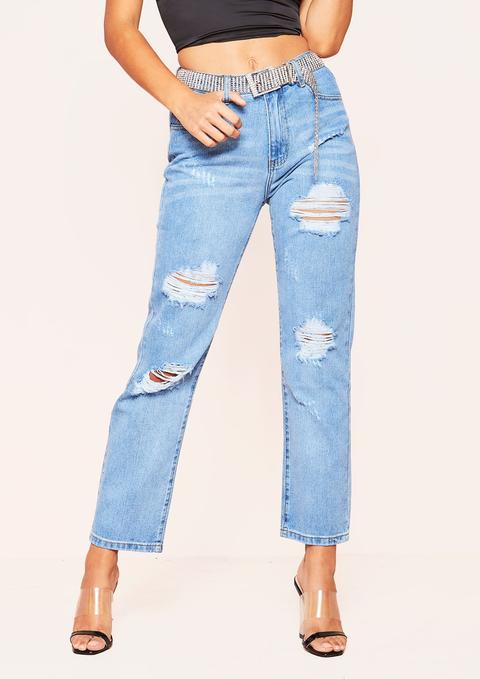 Lindsay Denim Ripped Jeans