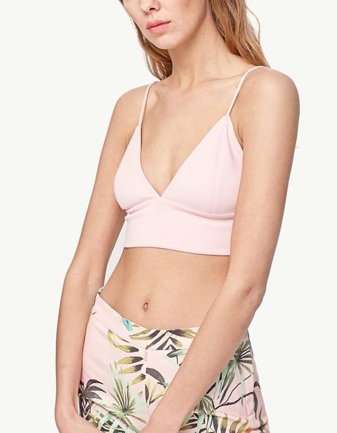 Bandeau Effetto Neoprene Fucsia Scuro