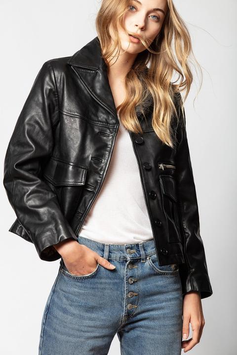 Blouson Lila Cuir from Zadig Voltaire on 21 Buttons