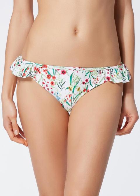 Bikini Slip Tira Lateral Volante Stefanie