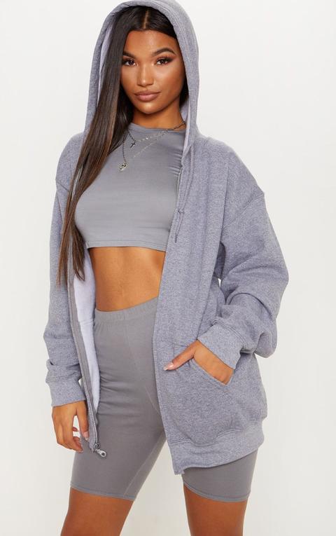 Grey Zip Up Hoodie