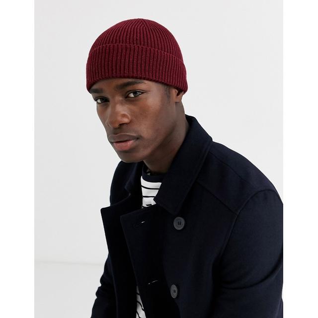 Burgundy fisherman hot sale beanie