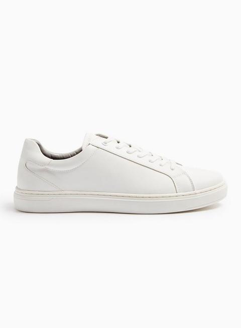 White Lace Up Trainers