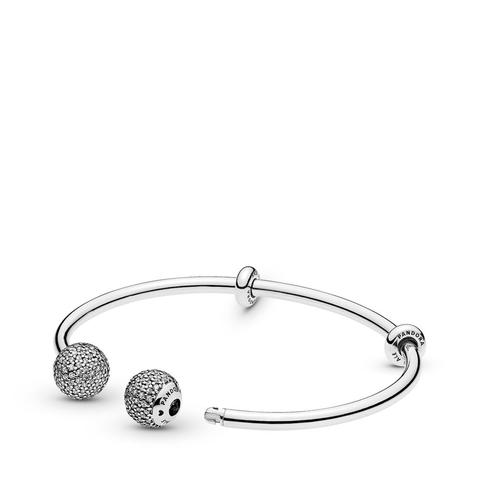 bracciale rigido pandora chiusura fiocco bracciale rigido pandora chiusura fiocco