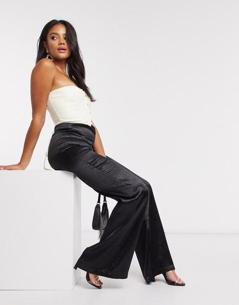 I Saw It First Satin Wide Leg Trousers 