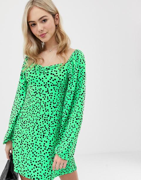 green spot shirt dress