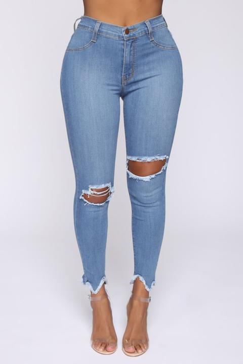 medium blue wash jeans