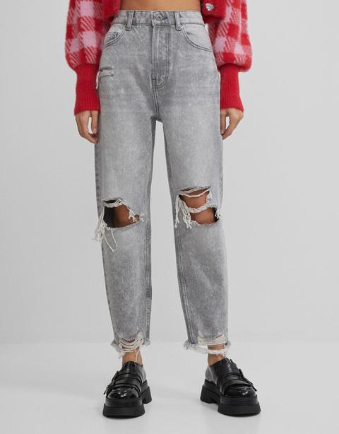 Jeans Mom Déchirés