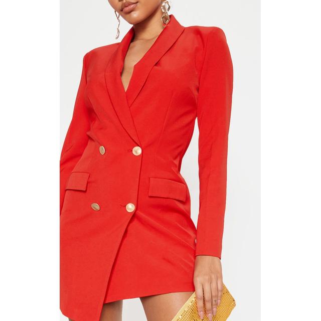 robe rouge blazer