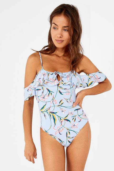 Bañador Off-shoulders Floral