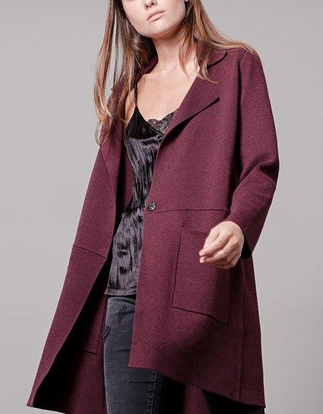 Cappotto Revers Viola