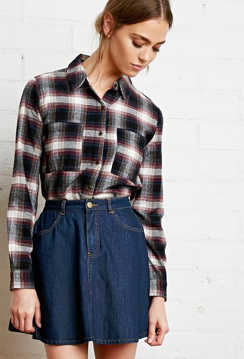 Boxy Plaid Shirt