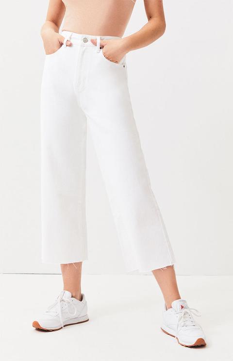 Pacsun Flutter White Wide Leg Jeans