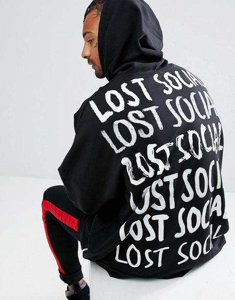 Asos Extreme Oversized Hoodie With Text Print