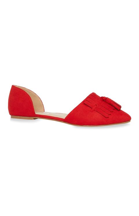 Red Cut Out Shoe