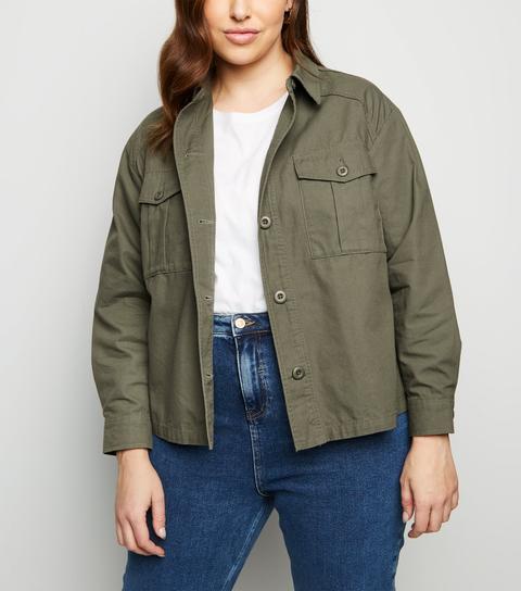 new look khaki utility jacket