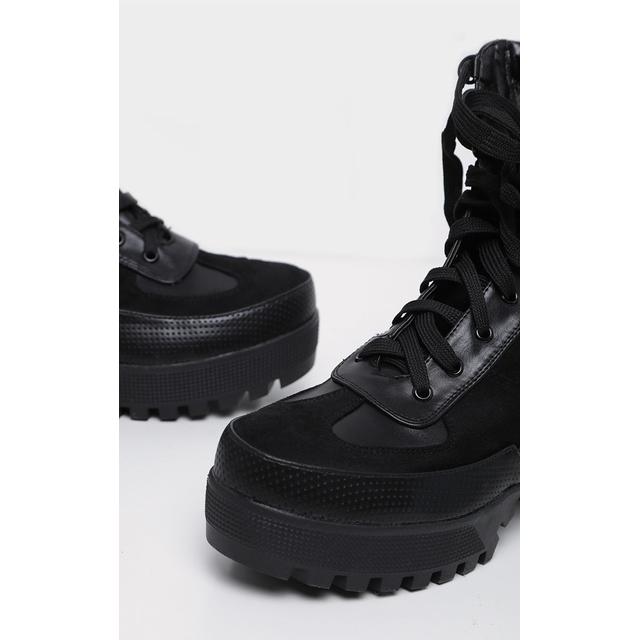 karmel black biker boots