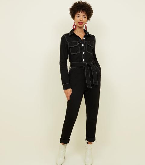 black boiler jumpsuit