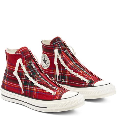 Tartan converse deals high tops