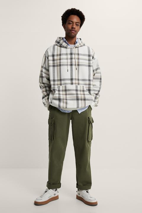 Sudadera Capucha Cuadros