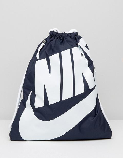 Mochila Con Cordón Ajustable En Azul Ba5351-451 Heritage De Nike