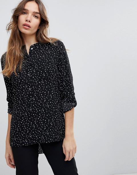 Camisa Con Estampado Integral De Estrellas De Jdy