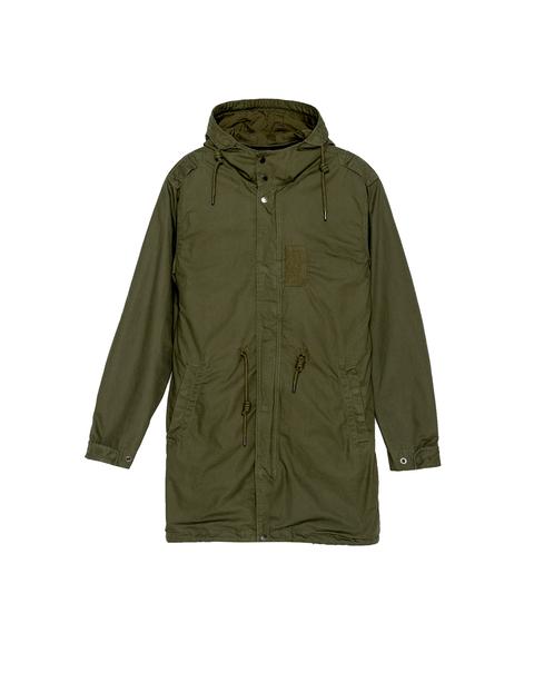 Parka Militar Con Capucha