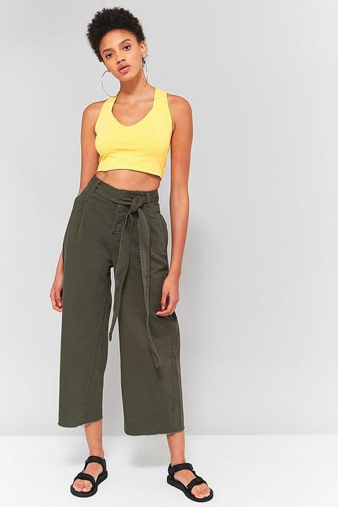 dark yellow crop top