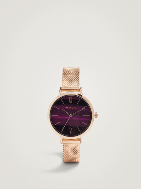 Reloj De Acero Con Esfera A Contraste