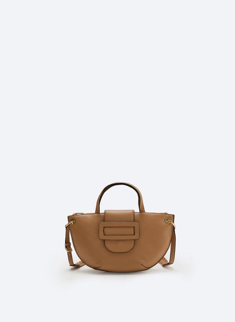 Bolso Solapa Cinturón Piel