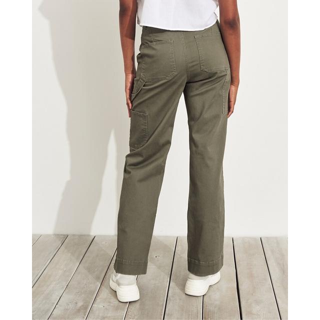 hollister ultra high rise straight utility pants