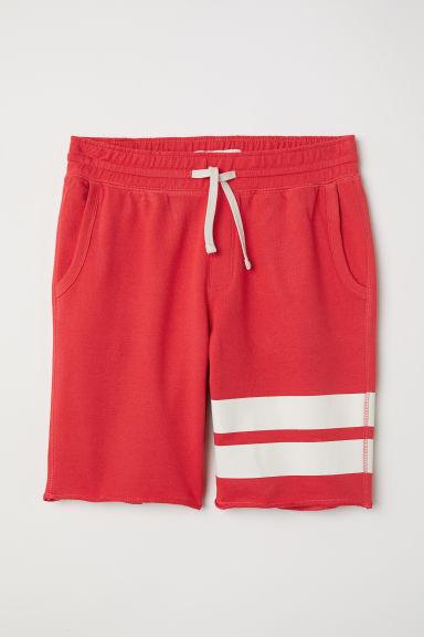 H & M - Shorts In Felpa - Rosso