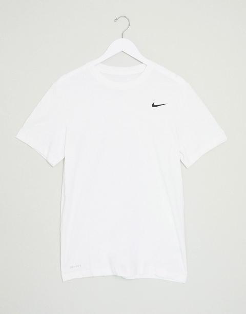 Camiseta Blanca Dry De Nike Training-blanco