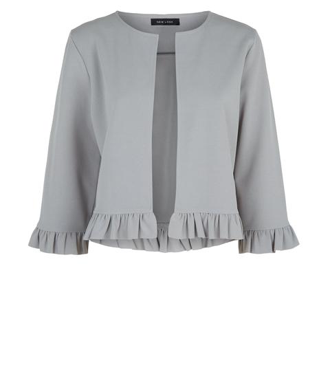 Grey frill outlet jacket