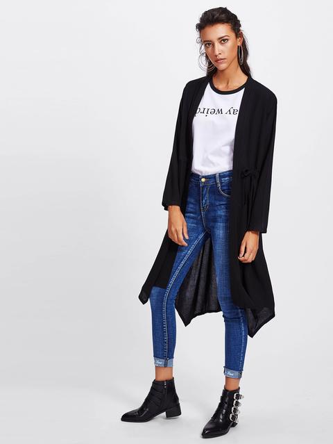 Cappotto Lungo Asimmetrico