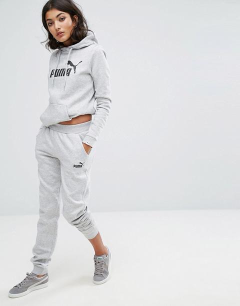 Pantalones De Chándal Clásicos En Gris Con Logo De Puma