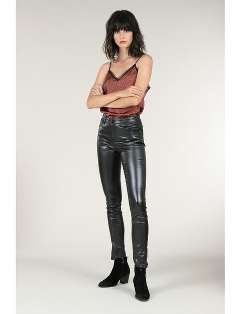 Pantalon Slim Simili