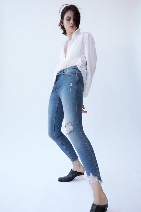 Jeans Z1975 Mid Rise Skinny Rotos