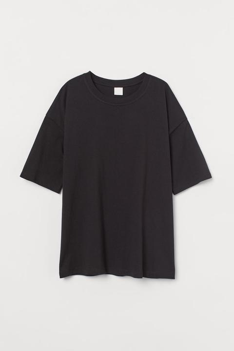 Camiseta Oversize - Negro