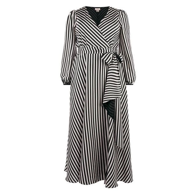 coast black and white maxi dress