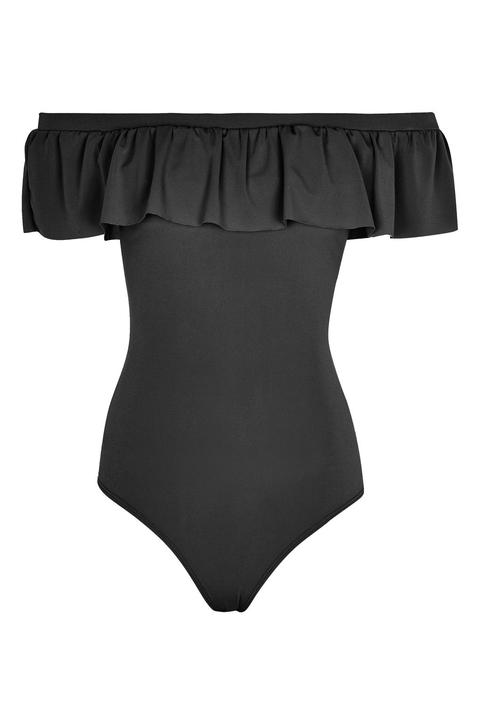 **frill Bardot Bodysuit By Love