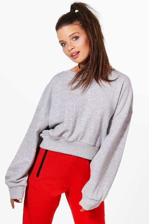 Harriet Oversized Slouchy Crop Sweatshirt