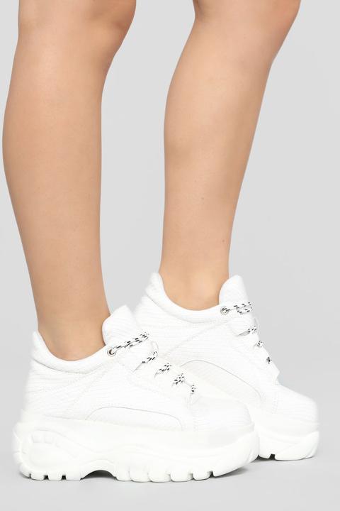 Fashion nova deals white sneakers