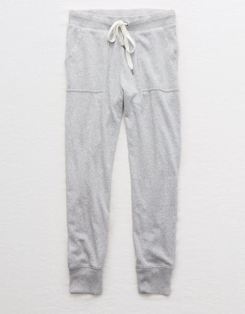 aerie plush ribbed cuff jogger