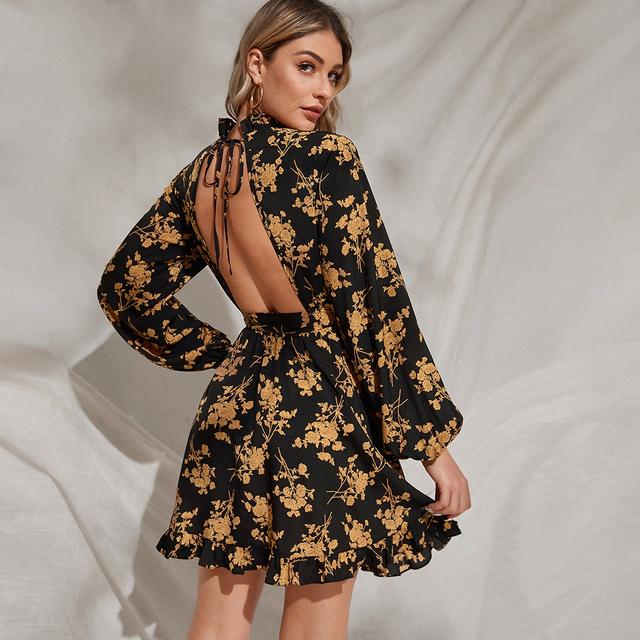 robe dos nu shein