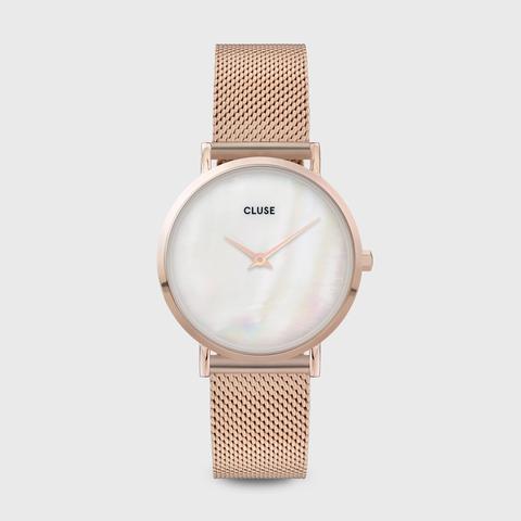 Minuit Mesh White Pearl, Rose Gold Colour