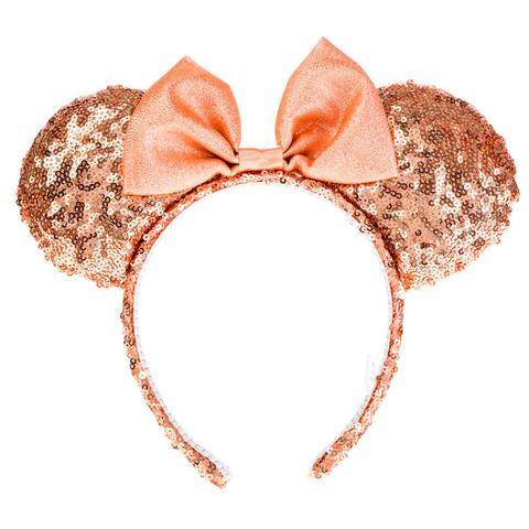 Claire's Disney Minnie Mouse Rose Gold Sequined Ears Headband